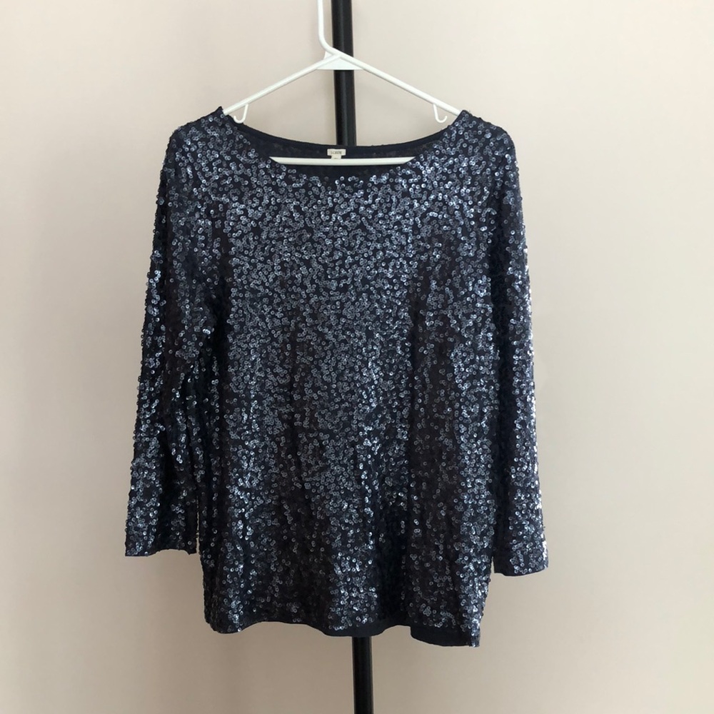 J Crew Sequin Top